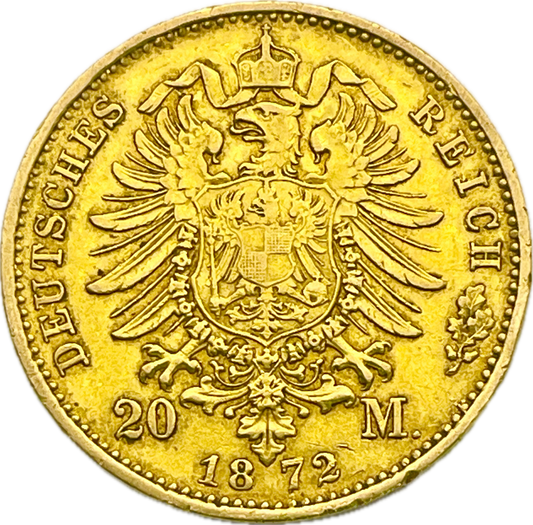 Alemania - 1872 - Prusia - 20 Marcos