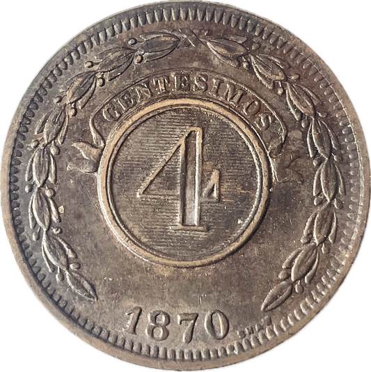 Paraguay - 1870 - 4 Centésimos
