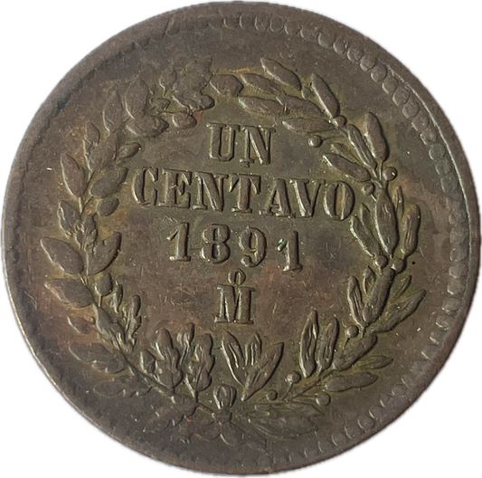 México - 1891 M - 1 Centavo