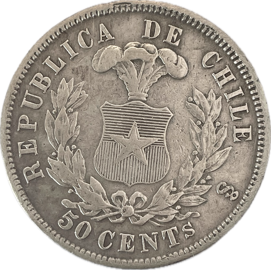 Chile - 1868 - 50 Cents