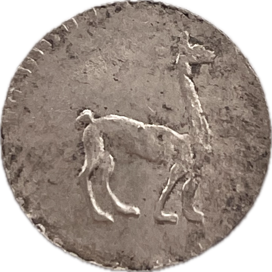 Perú - 1855 - 1/4 Real - Sin Circular