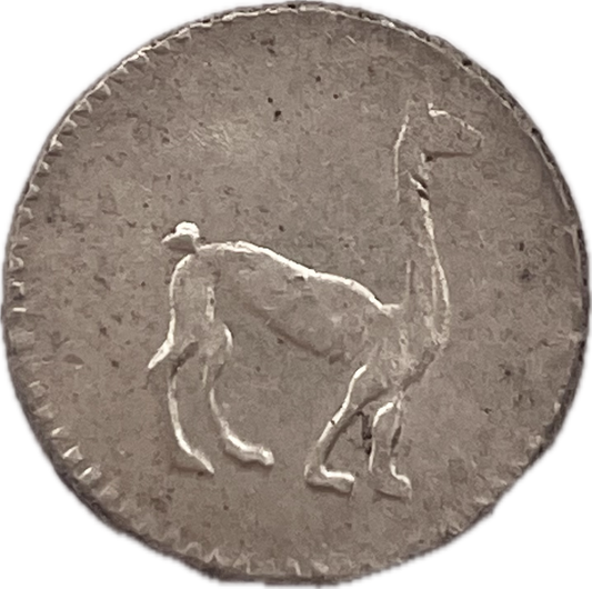 Perú - 1855 - 1/4 Real - Sin Circular
