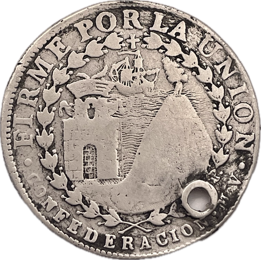 Perú - 1838 - República Sud Peruana - Arequipa - 4 Reales
