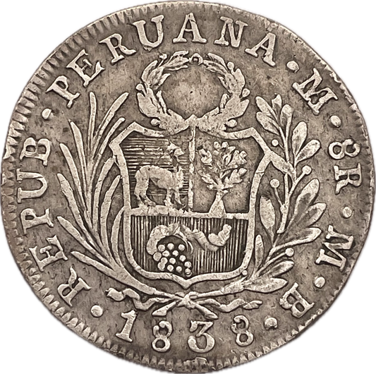 Perú - 1838 - Lima - 8 Reales
