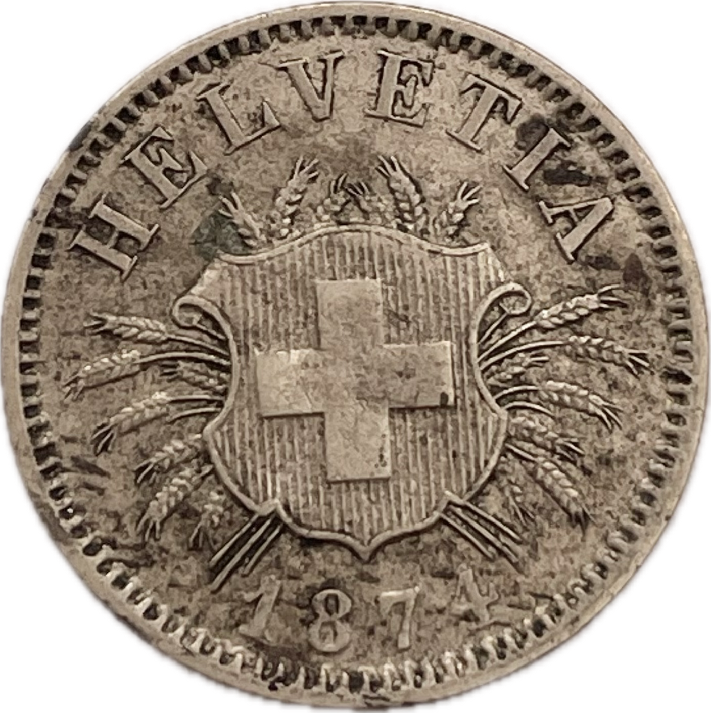 Suiza - 1874 - 5 Rapeen