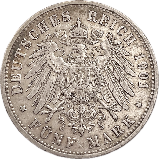 Alemania - 1901 A - Prusia - 5 Mark
