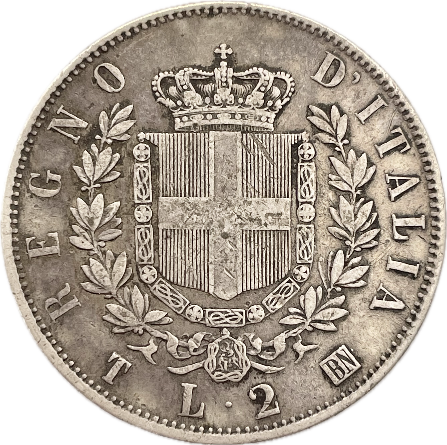 Italia - 1863 - 2 Liras