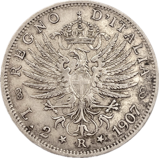 Italia - 1907 - 2 Liras