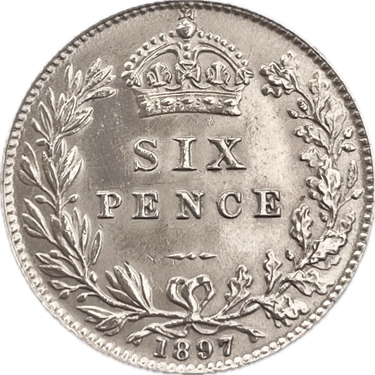 Gran Bretaña - 1897 - 6 Pence - Sin Circular