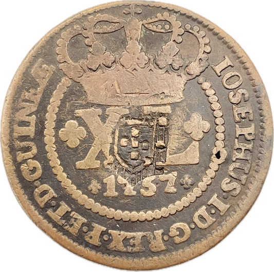 Brasil y Guinea - 1757 - 40 Reis