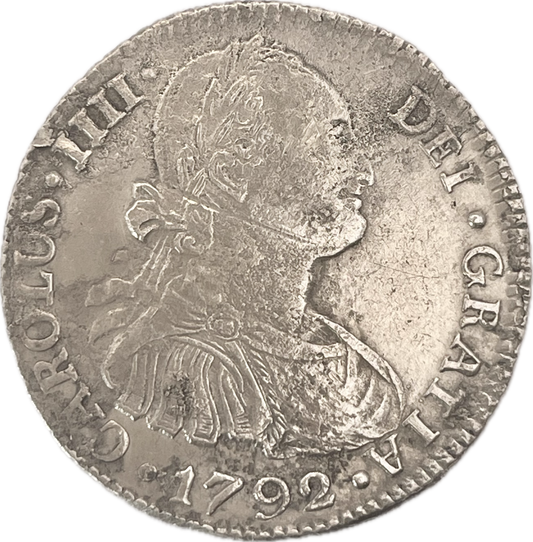 España Colonial - 1792 - Potosí - 2 Reales