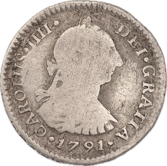 España Colonial - 1791 - Santiago - 1 Real