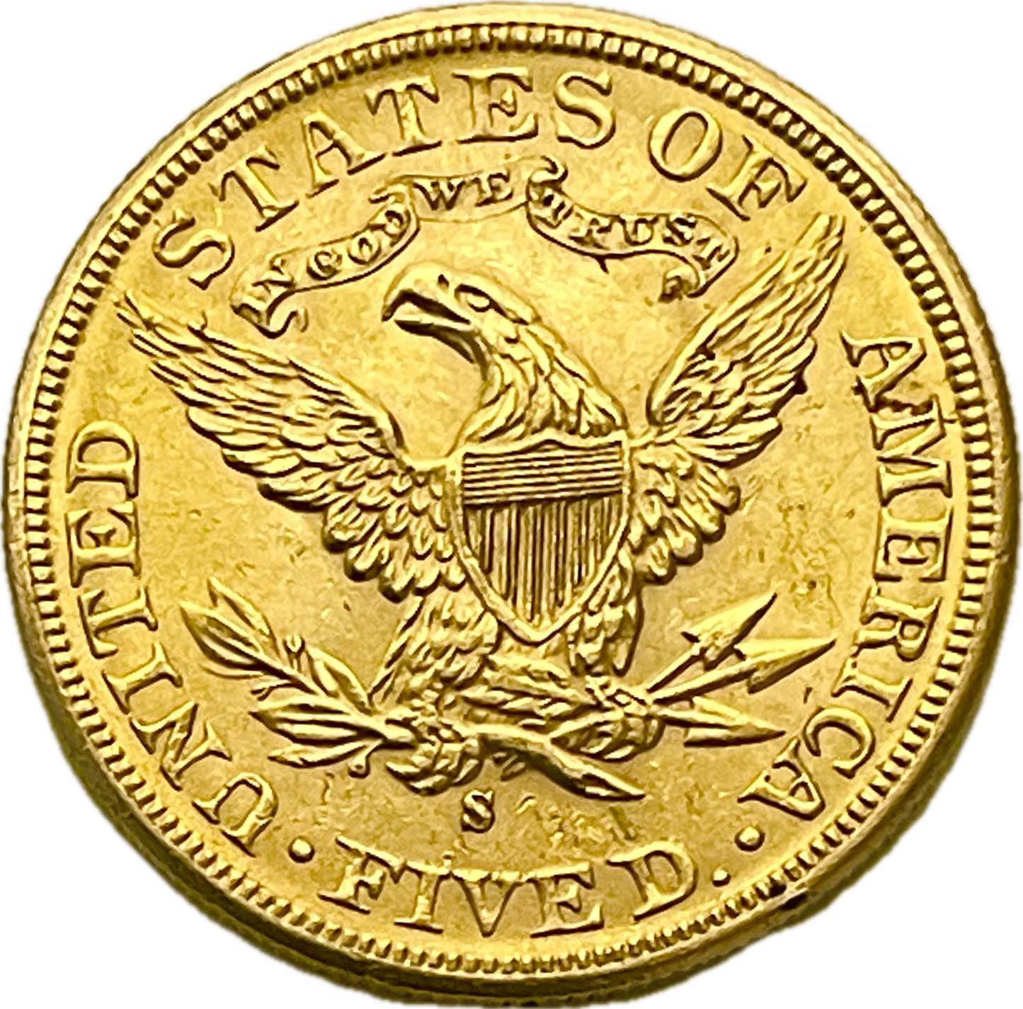 MO_ Estados Unidos - 5 Dólares de Oro - 1886 S