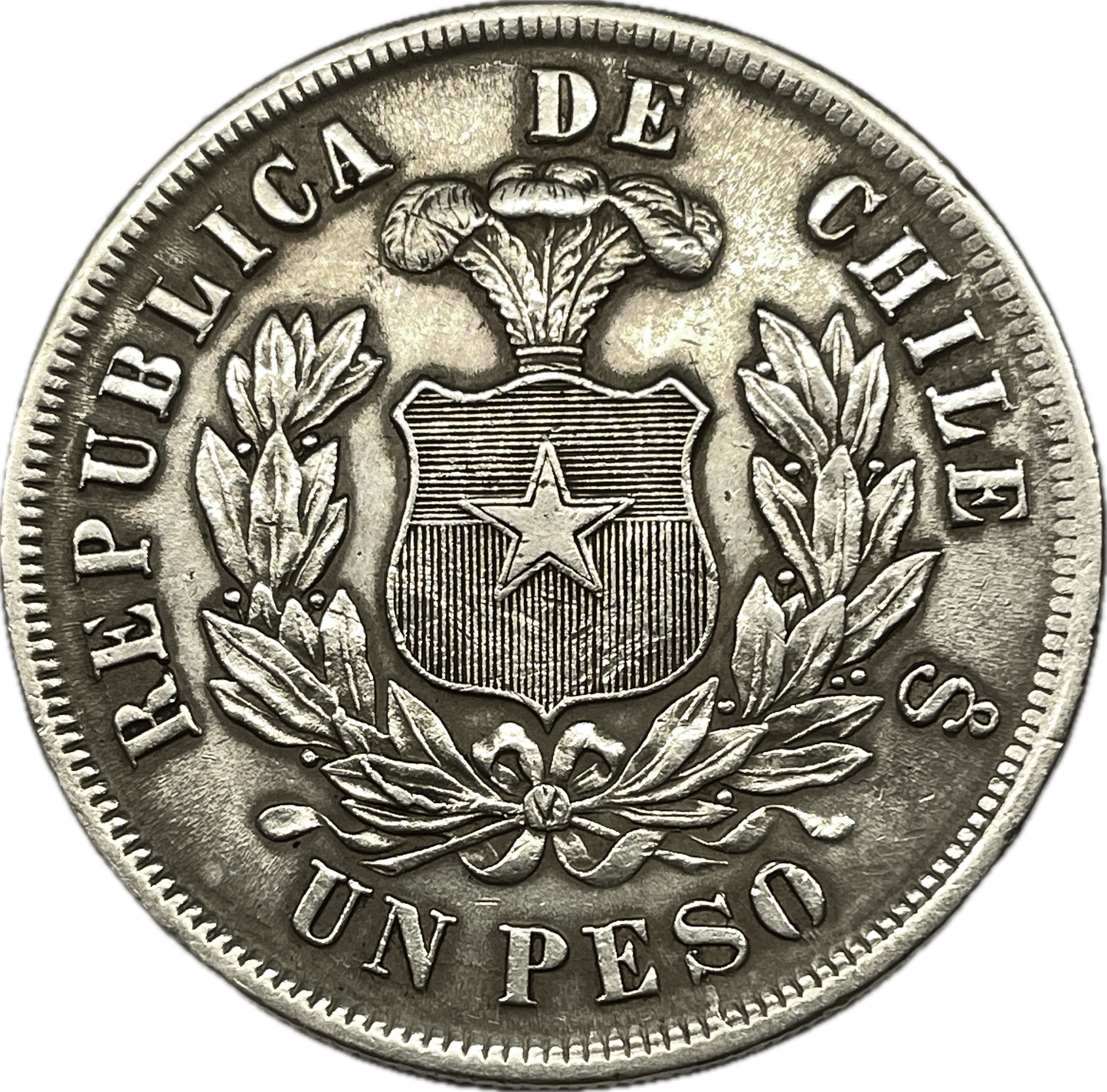 AM_ Chile - 1 Peso - 1877