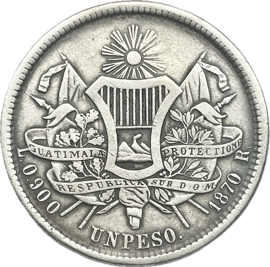 AM_ Guatemala - Un Peso - 1870