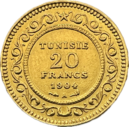 Túnez - 1904 - 20 Francos