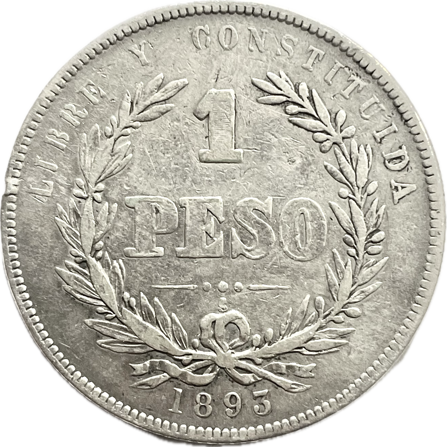 Uruguay - 1893 S - 1 peso