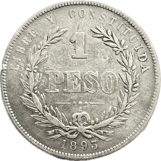 Uruguay - 1893 S - 1 peso
