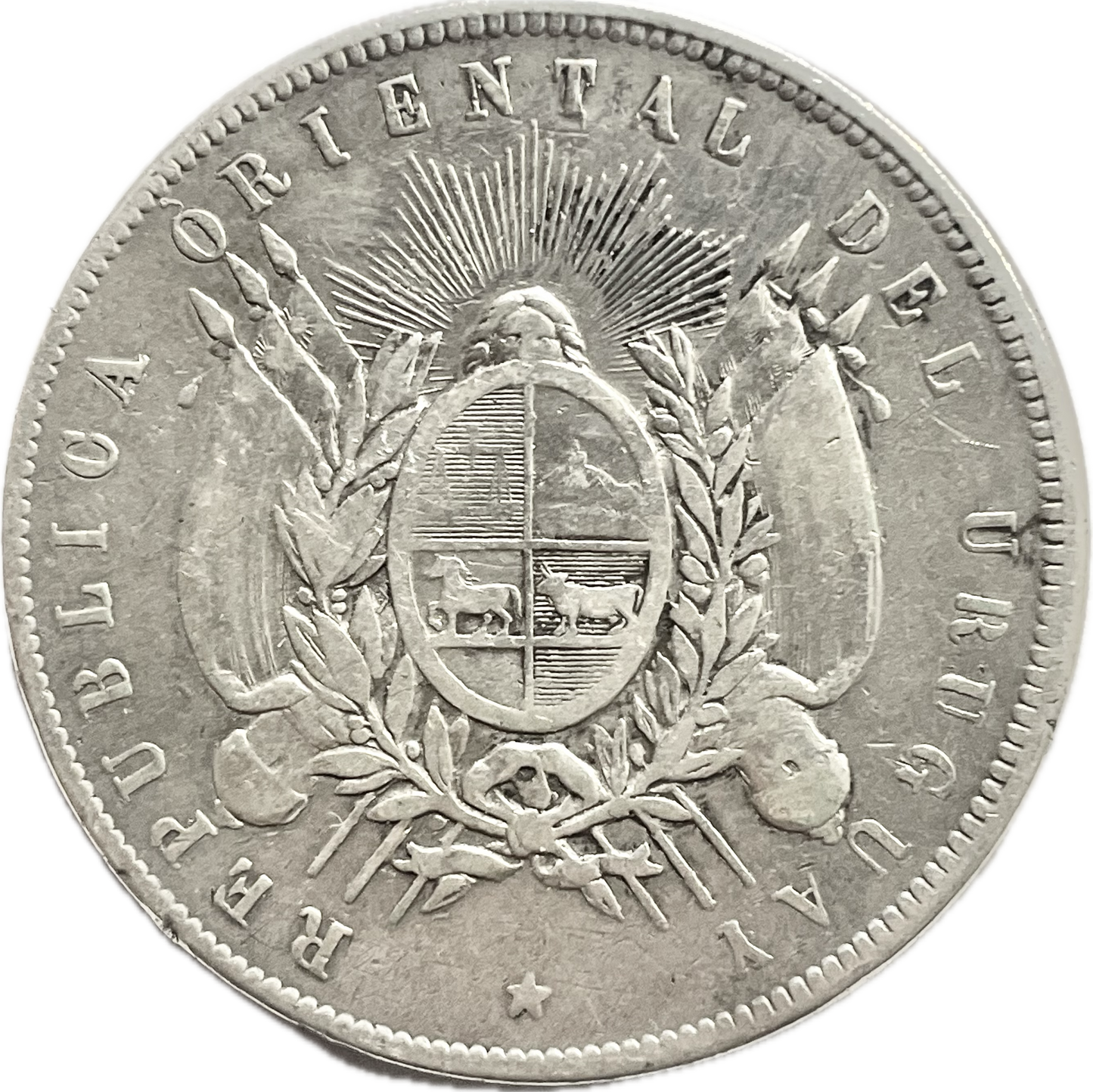 Uruguay - 1893 S - 1 peso