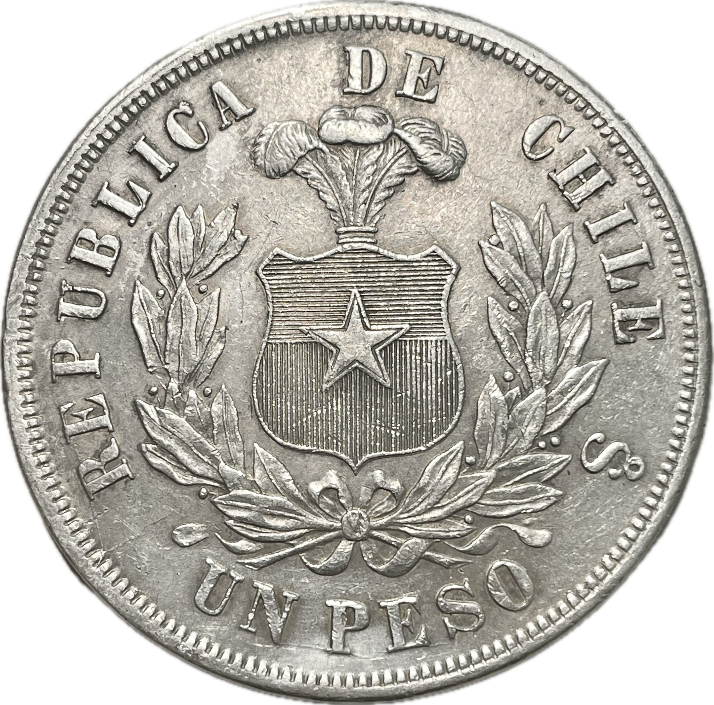 Chile - 1875 - 1 Peso