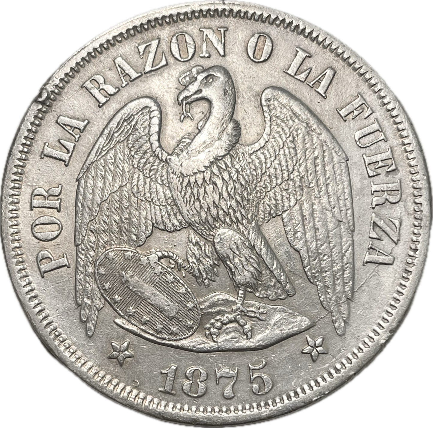 Chile - 1875 - 1 Peso