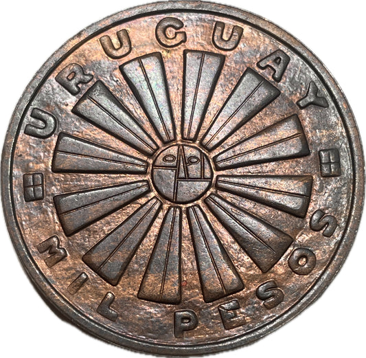 Uruguay - 1969 - 1000 Pesos - FAO - Ensayo en Cobre