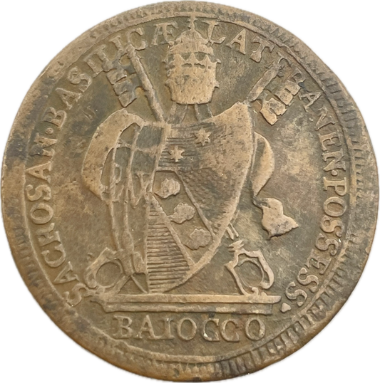 Italia - 1801 - Estados Papales, Vaticano - 1 Baiocco