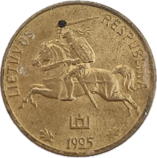 Lituania - 1925 - 1 Cent - Sin Circular