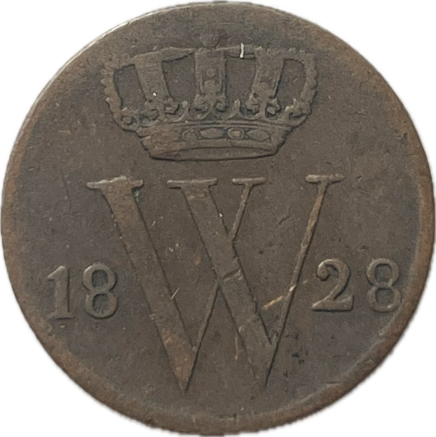 Países Bajos - 1828 B - 1/2 Cent