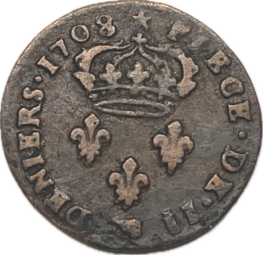Francia - 1708 BB - 2 Deniers