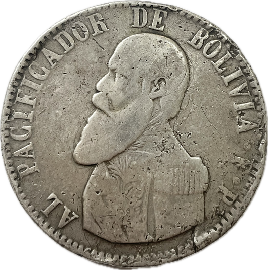 Bolivia - 1865 - 1 Melgarejo