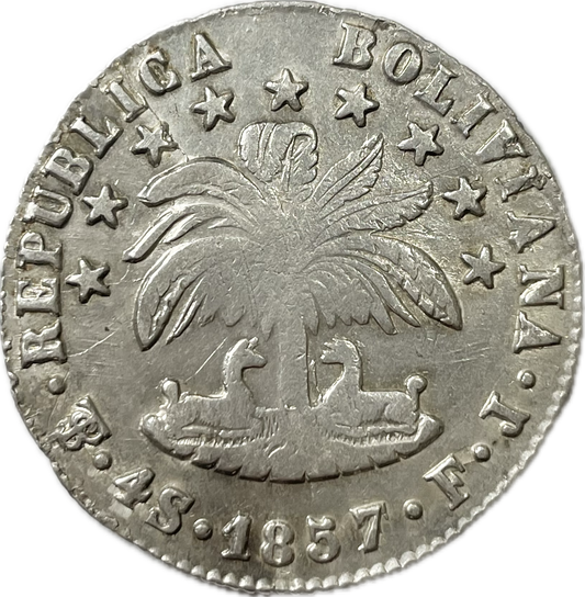 Bolivia - 1857 - 4 Soles