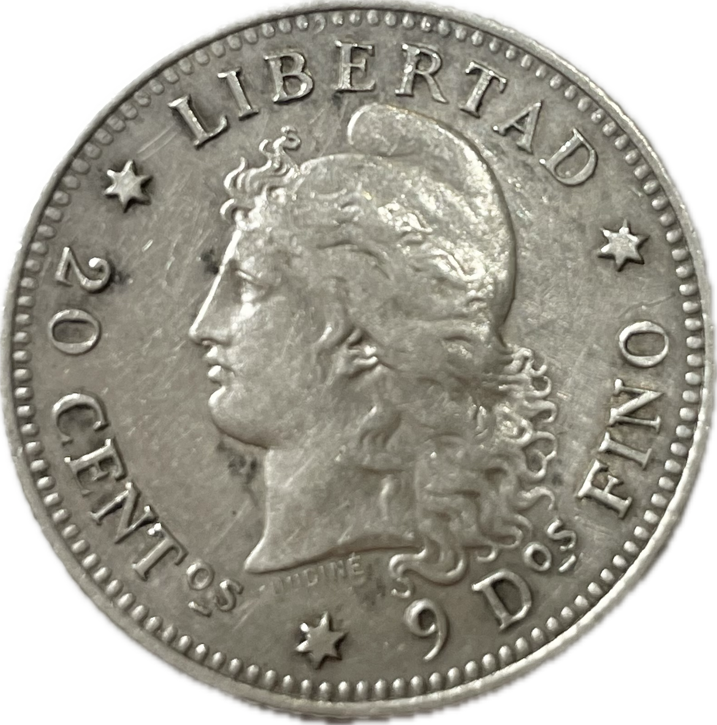 Argentina - 1883 - 20 Centavos - Sin Circular