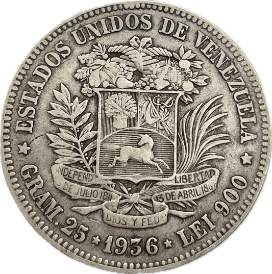 Venezuela - 1935 - 5 Bolívares