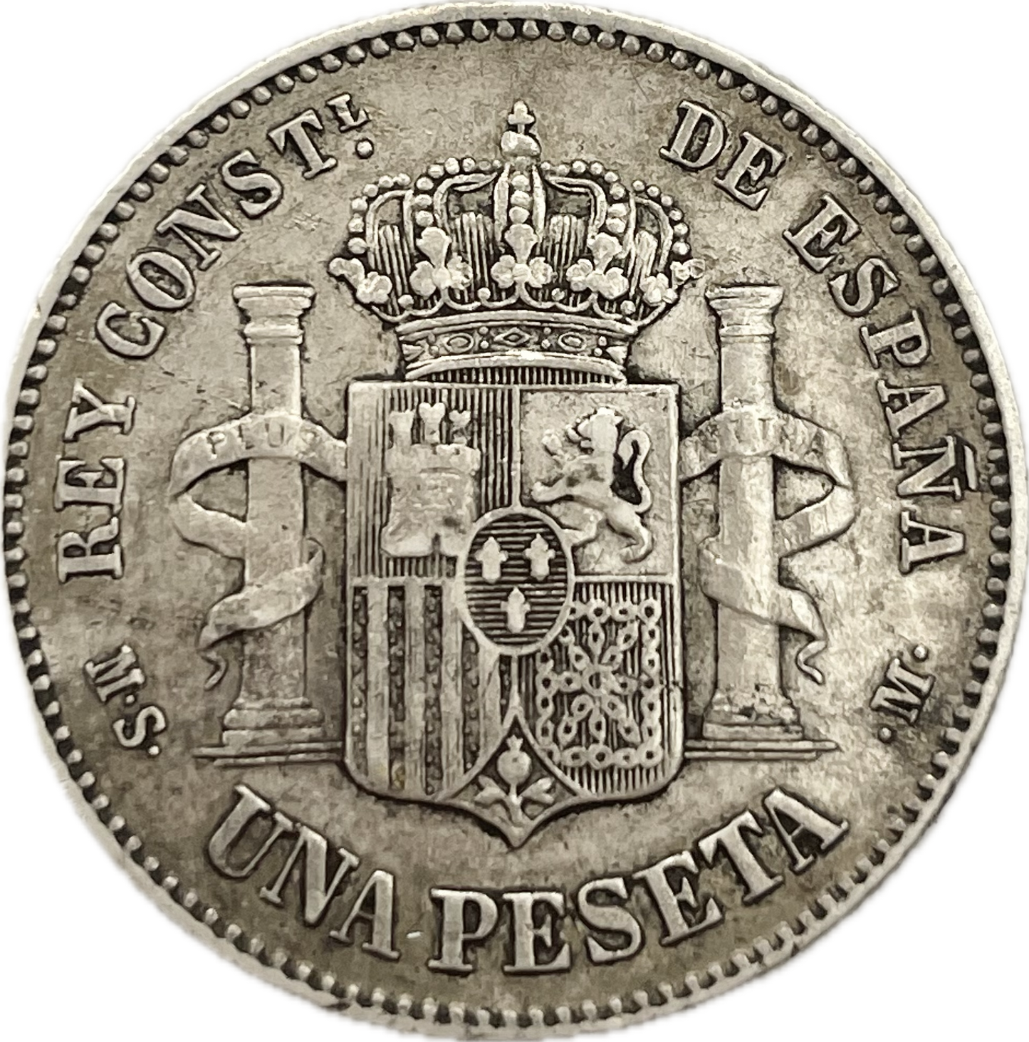 España - 1883 - 1 Peseta