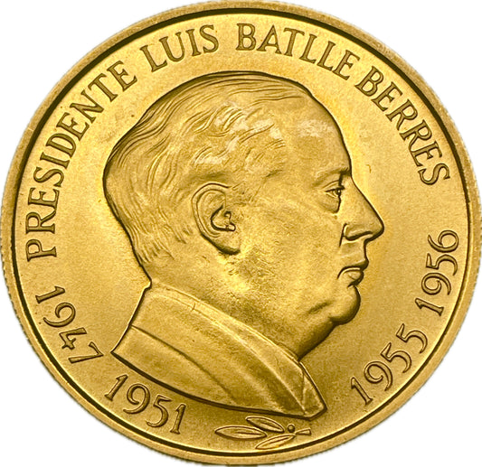 MO_ Uruguay - Medalla - Luis Batlle Berres  1947-1951/1955-1956