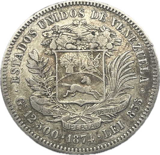 MM_ Venenzuela - 50 Centavos 1874