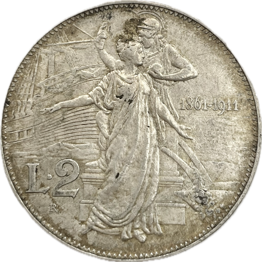 Italia - 1911 - 2 Liras