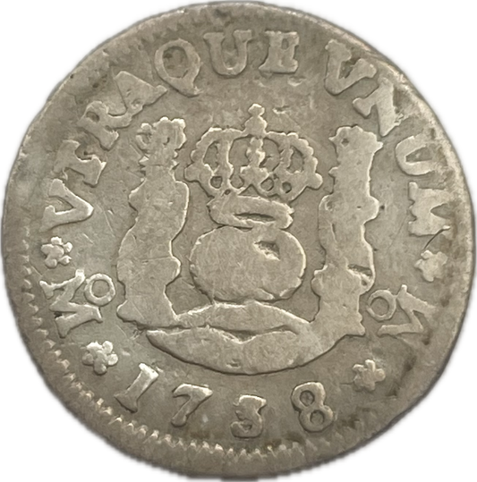 España Colonial - 1738 - México - 1/2 Real