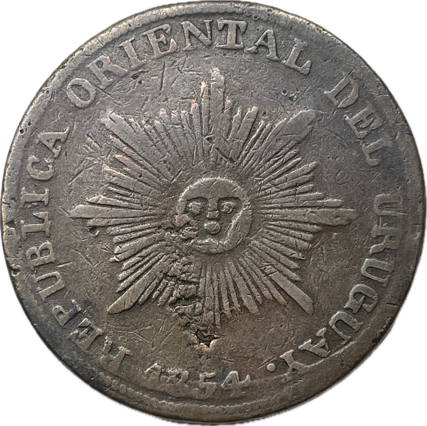Uruguay - 1854 - 20 Centésimos