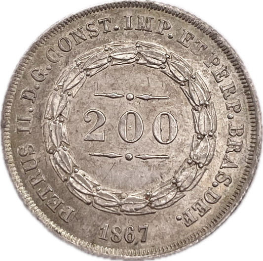 Brasil - 1867 - 200 Reis - Sin Circular