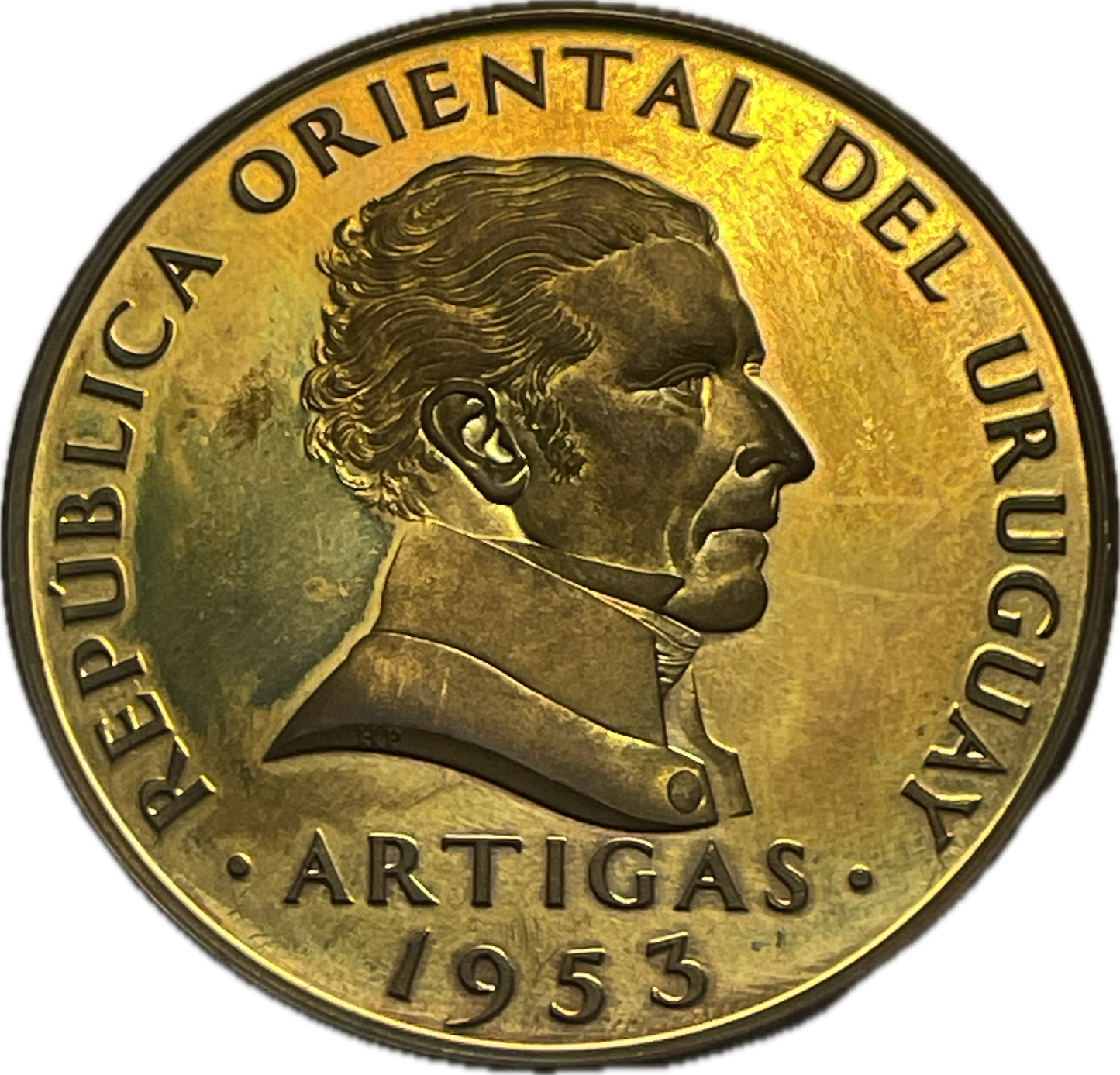 Uruguay - 1953 - Model, Prueba en bronce