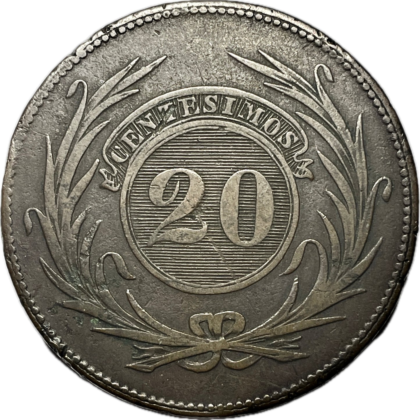 Uruguay - 1840 2.2.2 - 20 Centésimos