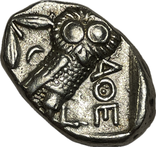 Antigua Grecia - 454 a 404 A.C - Atenas, Atica - Tetradracma de Plata