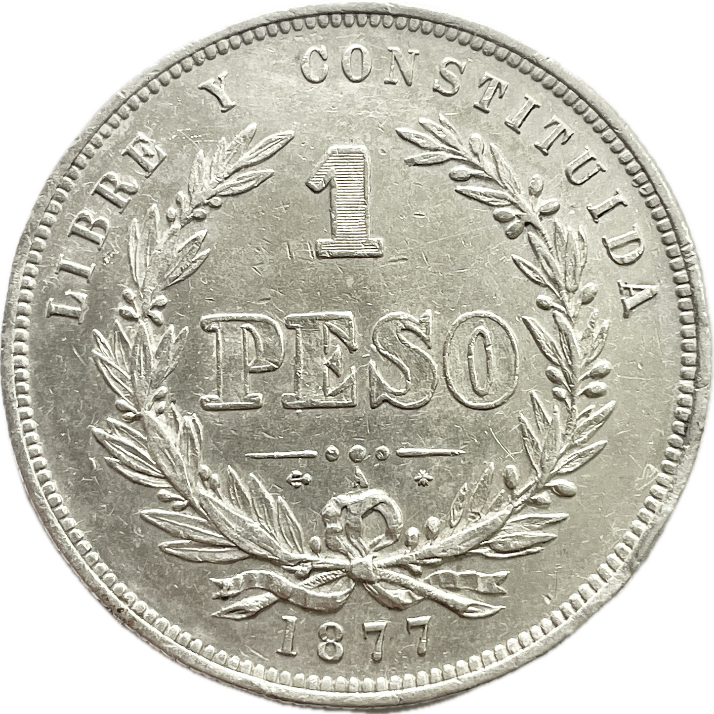 Uruguay - 1877 - 1 peso