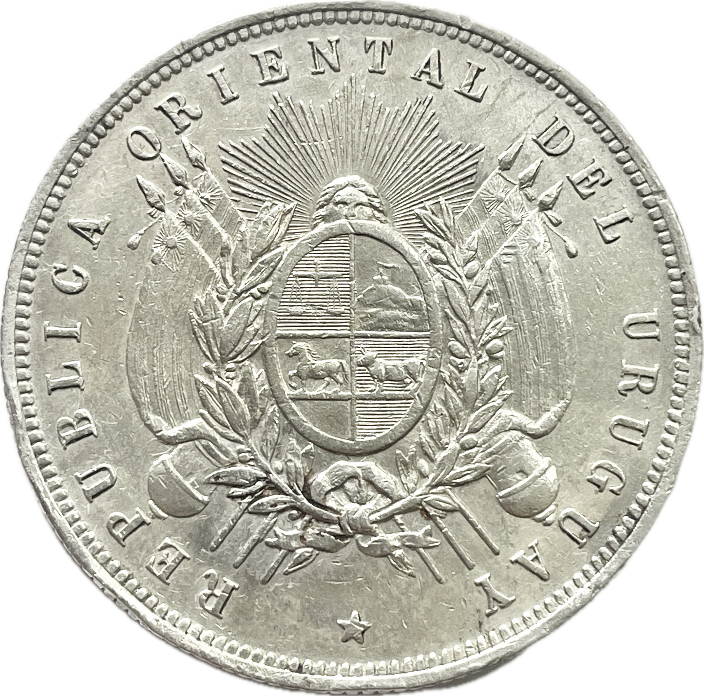 Uruguay - 1877 - 1 peso