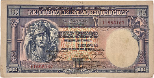 Uruguay - 1935 - 10 Pesos - Banco de la República Oriental del Uruguay - 9.V.11