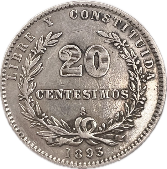 Uruguay - 1893 - 20 Centésimos