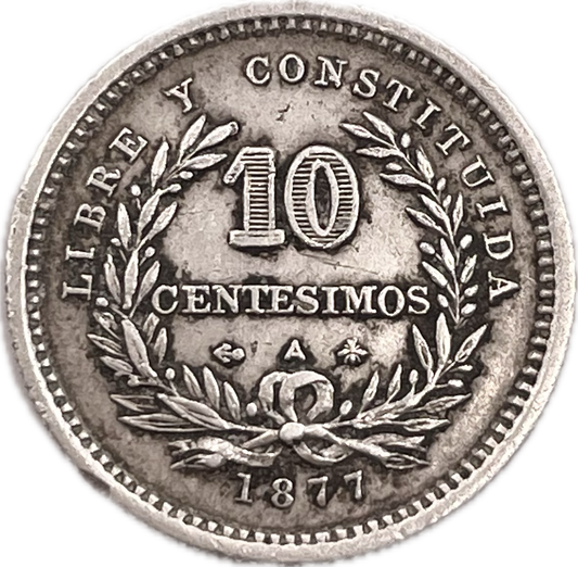 Uruguay - 1877 - 10 Centésimos
