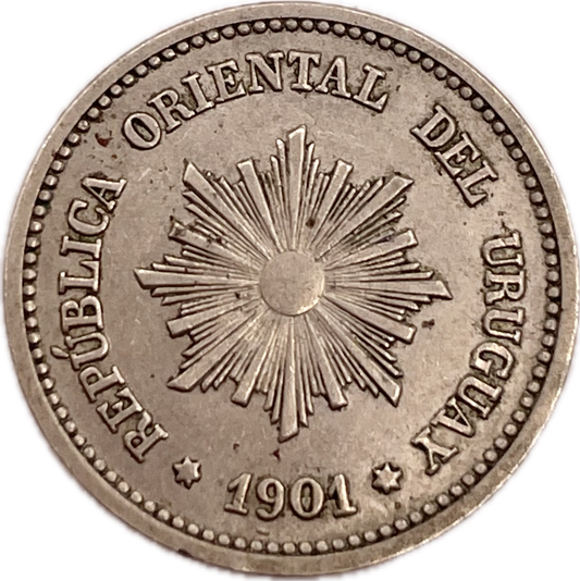 Uruguay - 1901 - 2 Centésimos - Sin Circular